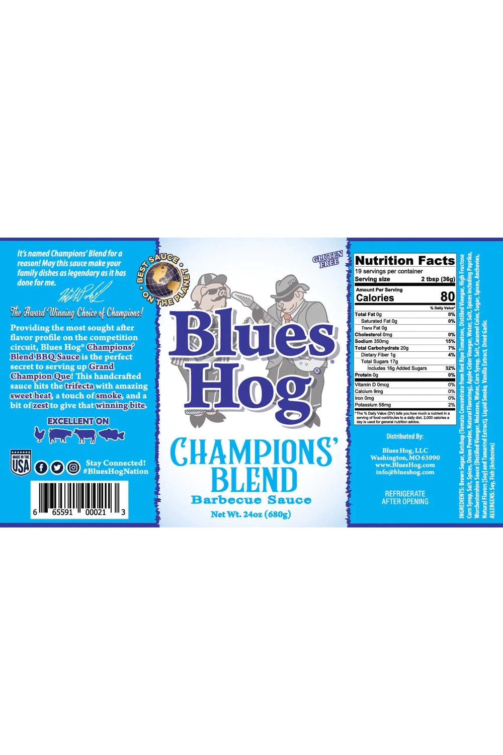 BLUES HOG Champions Blend - 24 oz Blues Hog Chilliwack BBQ Supply