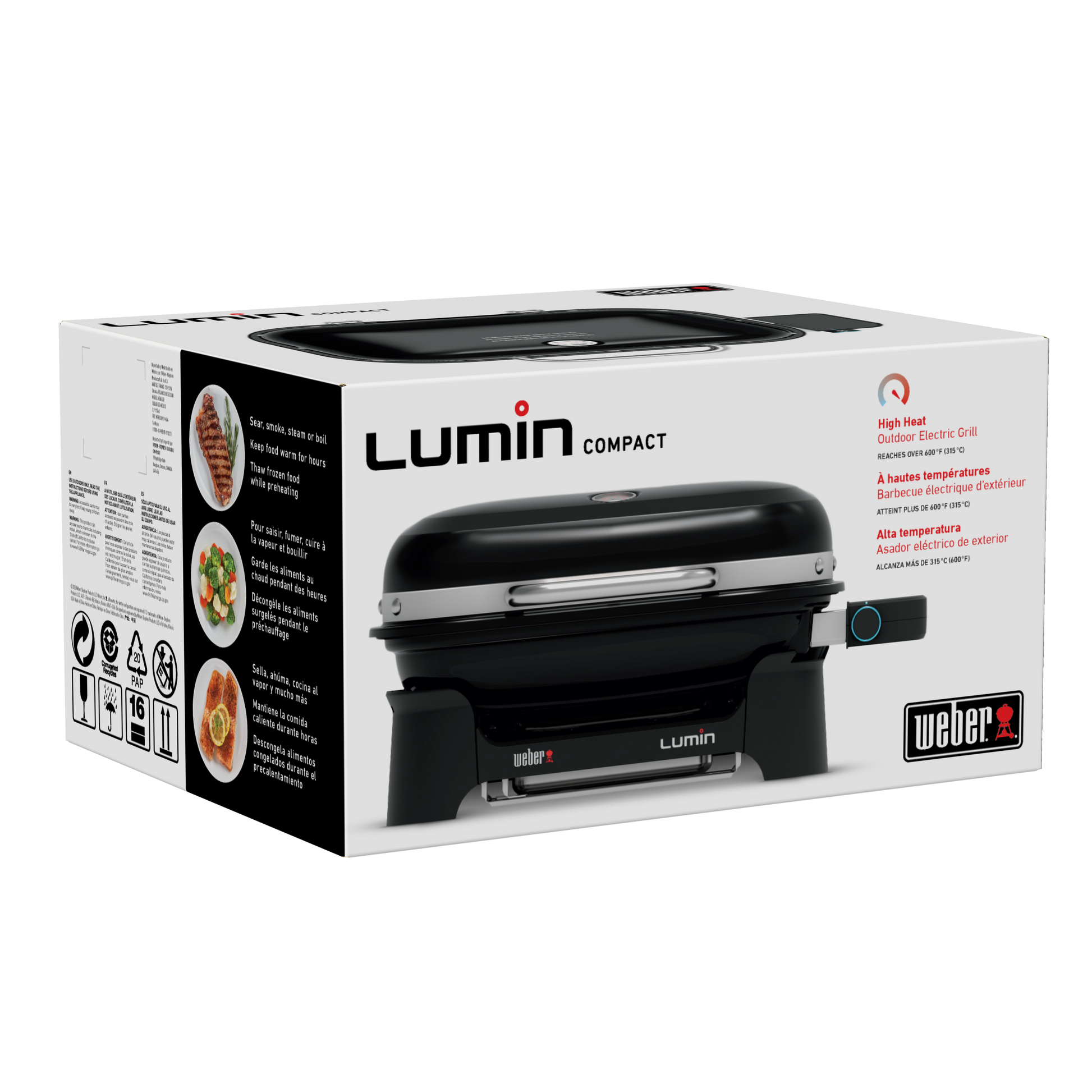 Weber Lumin Compact Electric Grill - Black Weber Chilliwack BBQ Supply