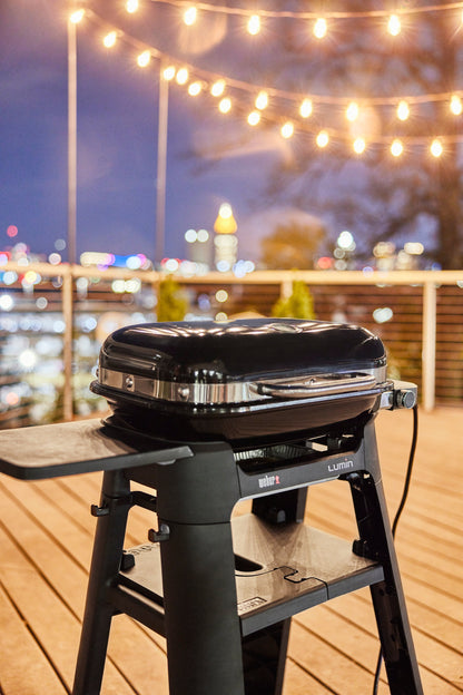 Weber Lumin Compact Electric Grill - Seafoam Green Weber Chilliwack BBQ Supply