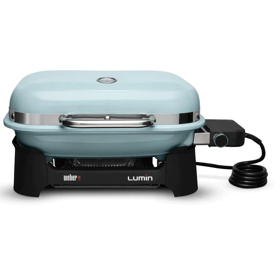 Weber Lumin Compact Electric Grill - Ice Blue Weber Chilliwack BBQ Supply