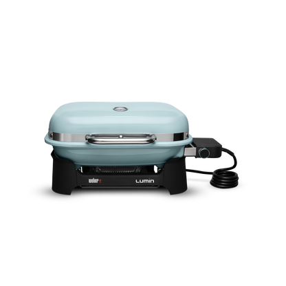 Weber Lumin Compact Electric Grill - Seafoam Green Weber Chilliwack BBQ Supply