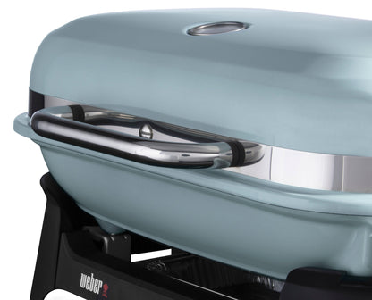 Weber Lumin Compact Electric Grill - Seafoam Green Weber Chilliwack BBQ Supply