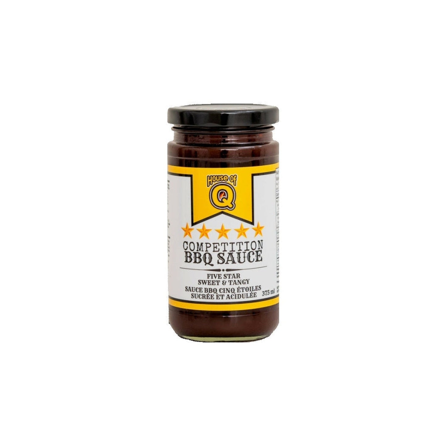 House of Q Five Star Competition BBQ Sauce 375ml jar House of Q Chilliwack BBQ Supply