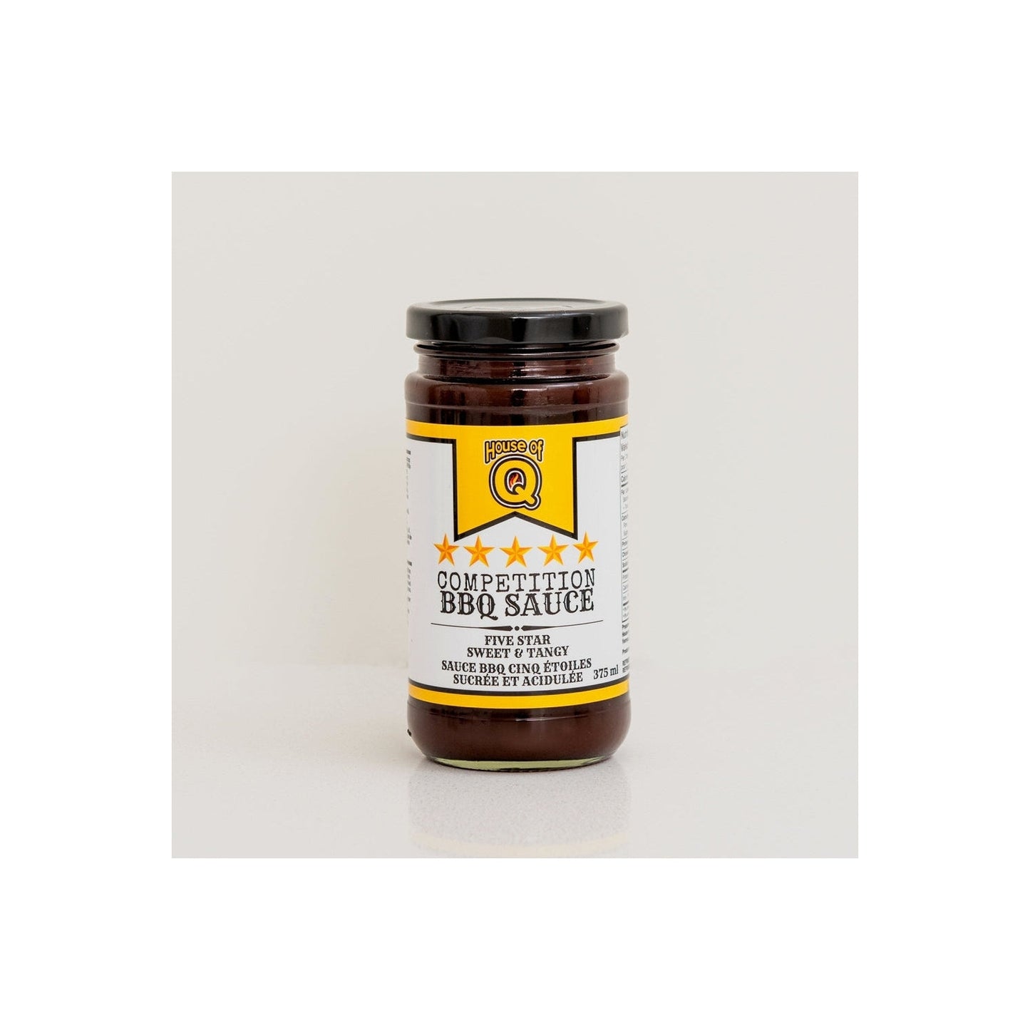 House of Q Five Star Competition BBQ Sauce 375ml jar House of Q Chilliwack BBQ Supply