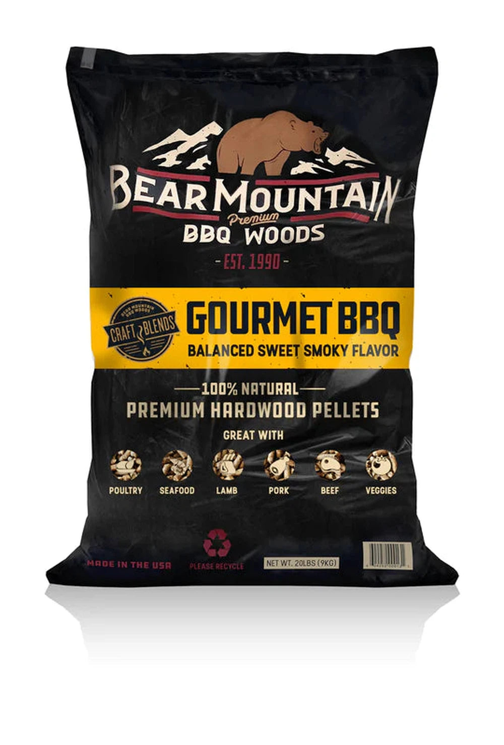 Bear Mountain Premium Pellets Gourmet Blend 20 lbs Bear Mountain BBQ Pellets Chilliwack BBQ Supply