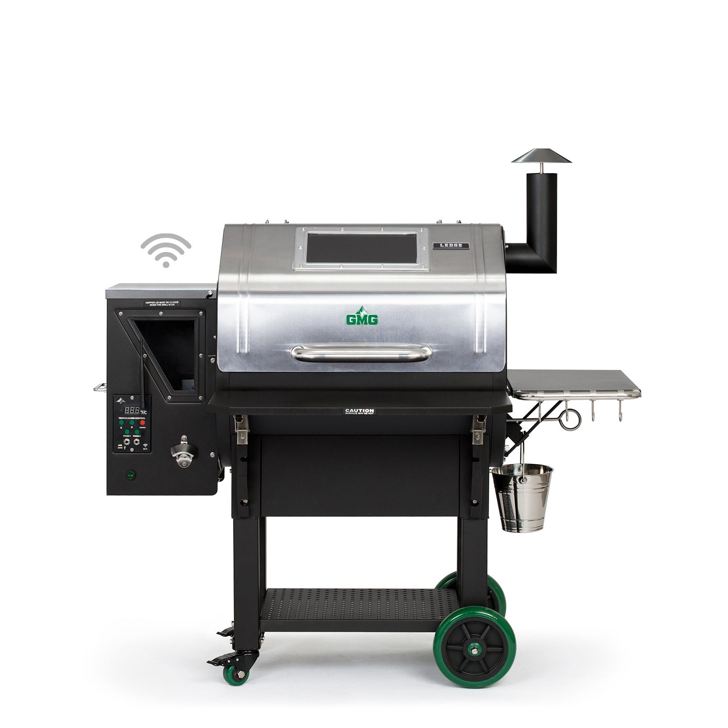 Green Mountain Grills Ledge Prime Daniel Boone SS Wi-Fi, Rotisserie-Enabled, w/Light Green Mountain Grills Chilliwack BBQ Supply
