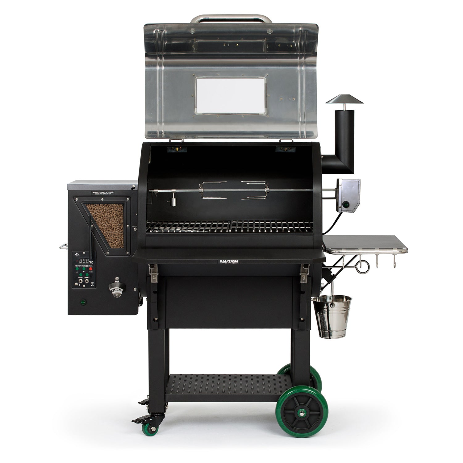 Green Mountain Grills Ledge Prime Daniel Boone SS Wi-Fi, Rotisserie-Enabled, w/Light Green Mountain Grills Chilliwack BBQ Supply
