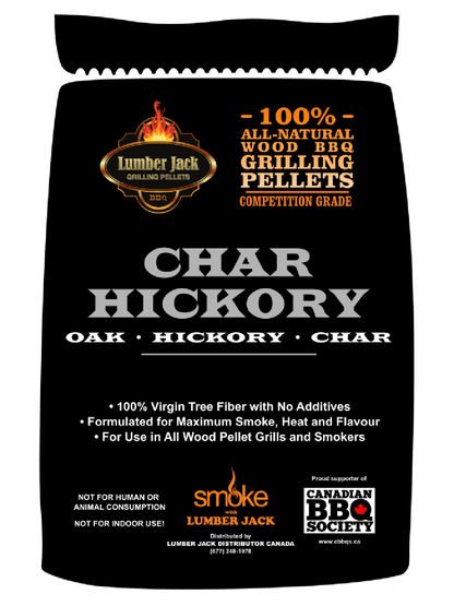 Lumber Jack Char Hickory BBQ Pellets - 20 LB Lumber Jack Chilliwack BBQ Supply