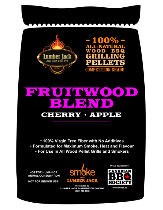 Lumber Jack Fruitwood Blend BBQ Pellets - 20 LB Lumber Jack Chilliwack BBQ Supply