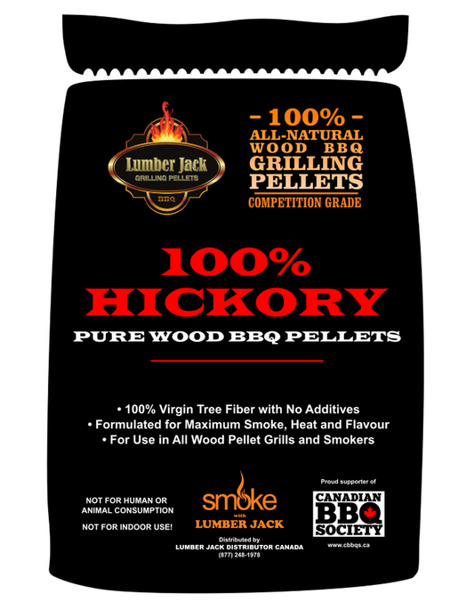 Lumber Jack 100% Hickory BBQ Pellets 20 lbs Lumber Jack Chilliwack BBQ Supply