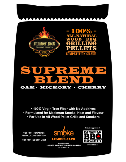 Lumber Jack Supreme Blend BBQ Pellets 40 lbs Lumber Jack Chilliwack BBQ Supply