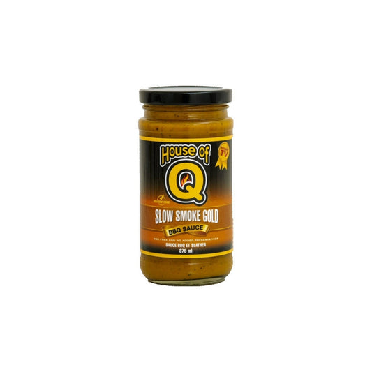 House of Q Slow Smoke Gold Sauce 375ml jar House of Q Chilliwack BBQ Supply