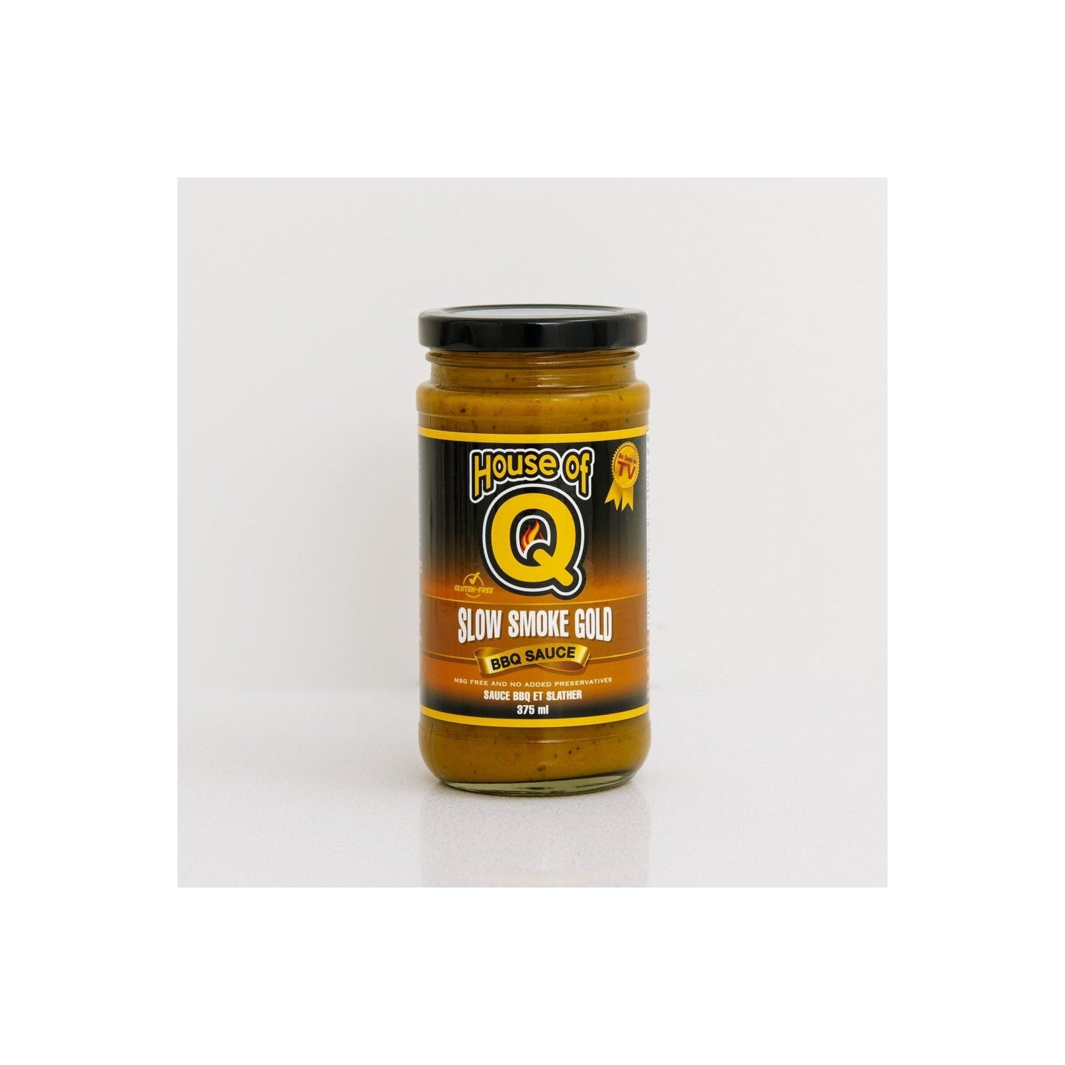 House of Q Slow Smoke Gold Sauce 375ml jar House of Q Chilliwack BBQ Supply
