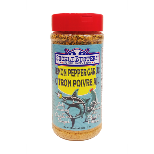 Sucklebusters Lemon Pepper Garlic Seafood Rub Suckle Busters Chilliwack BBQ Supply