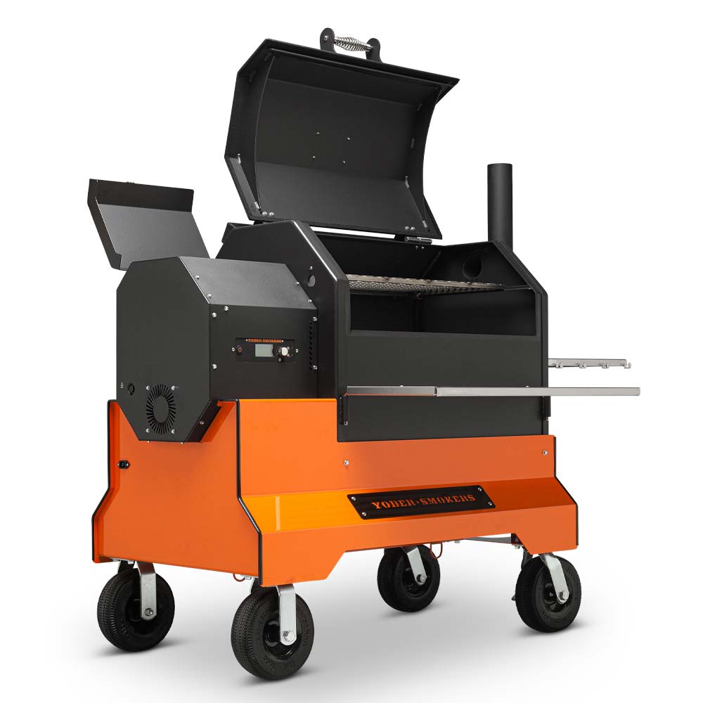 Yoder Smokers YS640S Competition Pellet Grill w/ Stainless Steel Shelves Yoder Smokers Chilliwack BBQ Supply