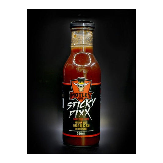 Motley Que Sticky Fixx 350ml Motley Que Chilliwack BBQ Supply