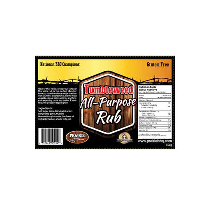 PRAIRIE SMOKE & SPICE All Purpose Rub - 350g Prairie Smoke & Spice Chilliwack BBQ Supply